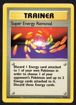 SUPER ENERGY REMOVAL 79/102 BASE SET CROMO POKEMON EDICION 1999 TCG INGLES - Image 1