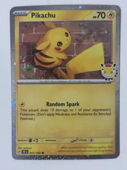 Pikachu 51/162 Stamped 2026 Pokemon Day 30th Anniversary Promo TCG - Image 1