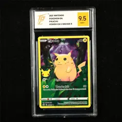 TQG 9.5 MINT+ 2021 Pokemon ENG Pikachu 005/025 R - Image 1