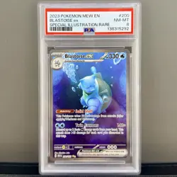 2023 Pokemon 151 Blastoise ex 200/165 PSA 8 Special Illustration Rare SIR - Image 1