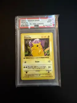 1999 Pokemon Pikachu Red Cheeks 1st Edition PSA 9 - Image 1