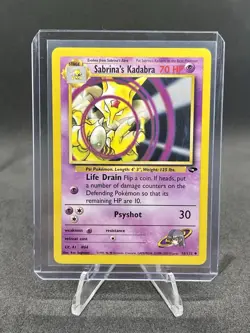 Sabrina's Kadabra 58/132 Pokemon TCG Gym Challenge Unlimited LP - Image 1
