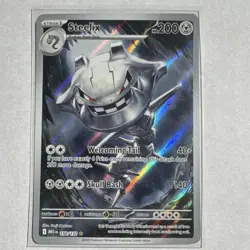 Pokemon Steelix 150/132 Me01 Mega Evolution Illustration Rare Holo 200 HP - Image 1