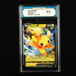 TQG 9.5 MINT+ 2023 Pokemon ENG Pikachu V SWSH285 Promo - Image 1