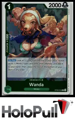 One Piece Two Legends Wanda #OP08-034 Rare - Image 1