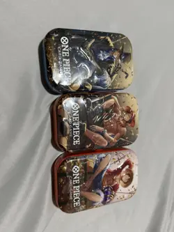 One Piece Card TCG Vol 2 Mini Tin - Set of 3 - (TS-O2, OP-13) Brand New / Sealed - Image 2