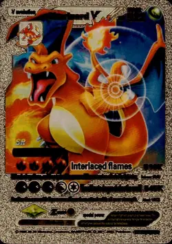 Pokemon Card TCG ✨Charizard V✨ Evolution Black & Gold Foil HP 522 MO SRL07-03 - Image 1