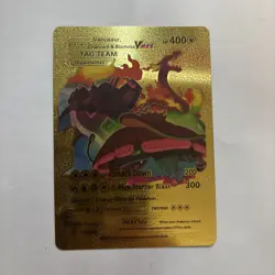 Charizard & Blastoise Tag Team VMAX Gold Foil Pokemon Card 143/203 HP400 - Image 1