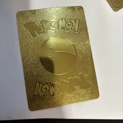 Pokemon Pikachu 075/073 Gold Foil Rare Fan Art Card LP - Image 2