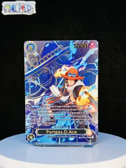 One Piece Card Game 🏴‍☠EB02-028 Portgas.D.Ace "SP" NM Alt Art Foil ENGLISH - Image 1