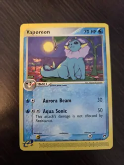 Vaporeon EX Sandstorm Rare Card 25/100 2003 Regular - NM/LP - Image 1