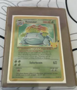 Venusaur Celebrations Classic Series Holo Pokemon Trading Card 2021 15/102 - Image 1