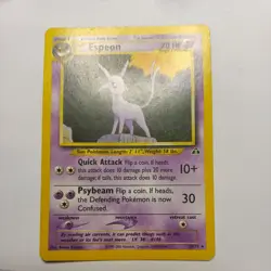 Pokemon Card Espeon Neo Discovery Rare 20/75 Light Play - Image 2