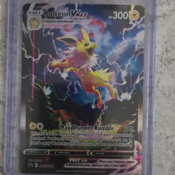 Pokemon TCG Jolteon V SWSH183 Sword & Shield Promo Full Art Holo English Card - Image 1