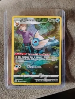 Pokemon Card Vaporeon Brilliant Stars TG02/TG30 Full Art Trainer Gallery MINT - Image 1