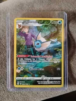 Pokemon Card Vaporeon Brilliant Stars TG02/TG30 Full Art Trainer Gallery MINT - Image 2