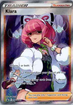 Klara (Full Art) Ultra Rare SWSH: Sword & Shield Promo Cards SWSH302 NM - Image 1