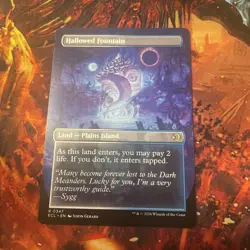 Hallowed Fountain - R0347 Reg (Borderless) Lorwyn Eclipsed - MTG - - Image 2