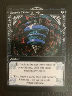 Sensei's Divining Top - - Altered Art - - Commander - EDH - vk - Image 1