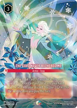 The Cold Never Bothered Me (Enchanted) - Near Mint Holofoil Lorcana - Image 1
