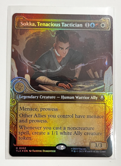 MTG – Avatar – Sokka, Tenacious Tactician Showcase Foil - Rare 0352 - Image 1
