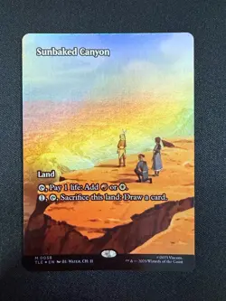 Sunbaked Canyon (BORDERLESS FOIL) - Avatar Last Airbender (MTG) NM - Image 1