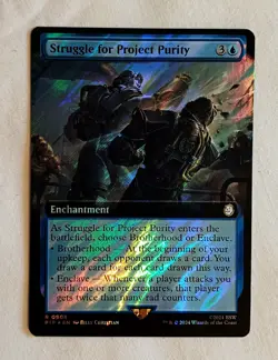 Struggle for Project Purity PIP 0908 Extended Art Surge Foil Fallout MTG - Image 2