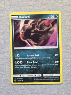 Darkrai 87/147 Burning Shadows Holo Rare 2017 Pokemon Card TCG - Image 1