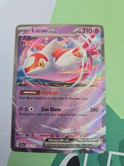 Pokemon TCG Latias EX Surging Sparks Scarlet & Violet Double Rare Card 76/191 - Image 1