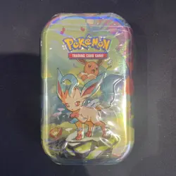 Pokemon TCG: Scarlet & Violet Prismatic Evolutions Mini Tin Leafeon - SEALED ✅🚚 - Image 1
