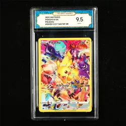 TQG 9.5 MINT+ 2023 Pokemon ENG Pikachu 160/159 SR - Image 1