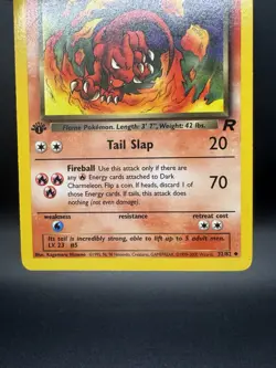 Pokemon TCG Team Rocket Dark Charmeleon 32/82 1st Edition Vintage WOTC MP - Image 4