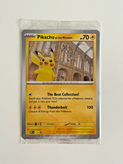 Pokemon TCG Pikachu at the Museum Jumbo Promo Card – Brand New / Sealed - Image 1