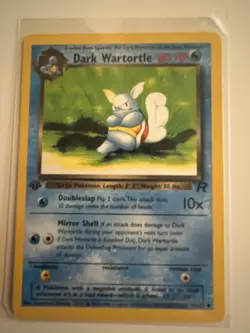 Dark Wartortle 46/82 1st Edition Uncommon Excellent Condition Team Rocket WOTC - Image 1