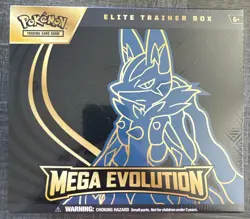 Pokemon Mega Evolution Lucario Elite Trainer Box ETB Factory Sealed - Image 1