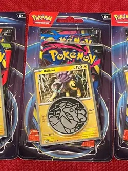 Swirly Pikachu! Pokemon TCG 30th Anniversary 2026 x 2 Raikou 2-Pack Blister x3 - Image 4
