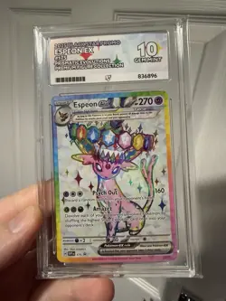 Pokemon Espeon EX 175 Black Star Promo ACE 10 Gem Mint PERFECT SUBGRADES - Image 1