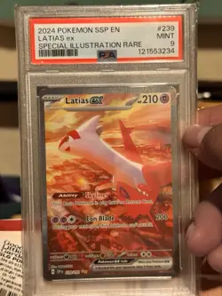 Pokemon TCG Latias EX 239/191 Special Illustration Rare Surging Sparks PSA 9 - Image 1