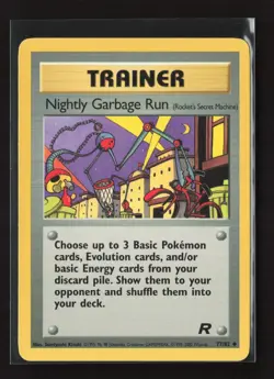 Nightly Garbage Run 77/82 Uncommon Team Rocket Pokemon LP - Image 2