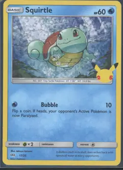 Squirtle 17/25 Holo McDonald's Collection 2021 Pokemon NM - Image 2