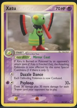 Xatu 29/107 Rare Deoxys Pokemon NM - Image 2
