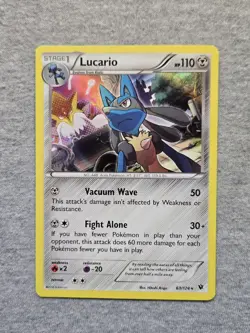 Lucario 63/124 HOLO Rare Pokemon XY Fates Collide - Image 1