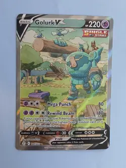 Pokemon Sword & Shield Evolving Skies Golurk V 182/203 Alt Art Alternative Art - Image 1
