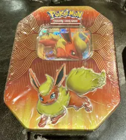 Pokemon TCG Flareon GX Elemental Power Tin NEW/SEALED - Image 1