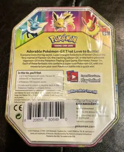 Pokemon TCG Flareon GX Elemental Power Tin NEW/SEALED - Image 4