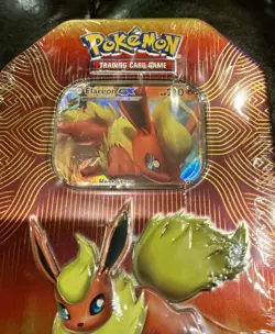 Pokemon TCG Flareon GX Elemental Power Tin NEW/SEALED - Image 5