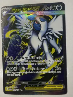 Pokemon TCG Mega Evolution Mega Absol Ex 161/132 Full Art Ultra Rare - Image 1