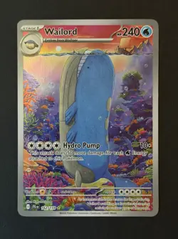 Pokemon Wailord Sv09: Journey Together 162/159 Illustration Rare. Near Mint. - Image 1