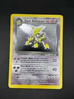 Dark Alakazam 1/82 Holo - 2000 Pokemon Team Rocket Unlimited LP/NM - Image 1