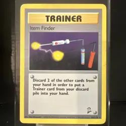 Pokemon TCG Item Finder 103/130 Base Set 2 Unlimited LP - Image 1